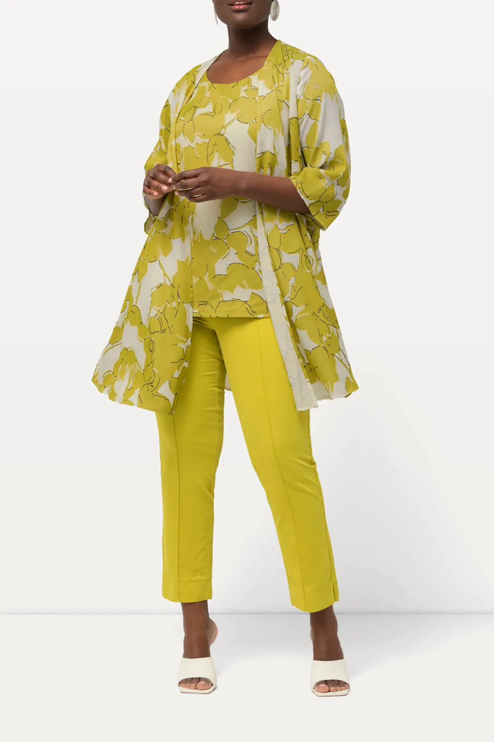 A-Line Printed Jacket
