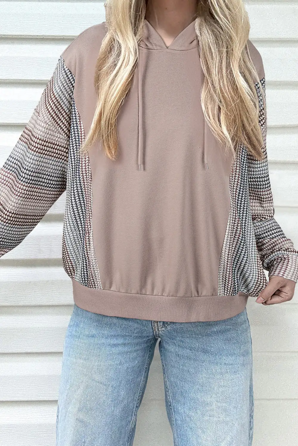 Relaxed Patchwork Hoodie