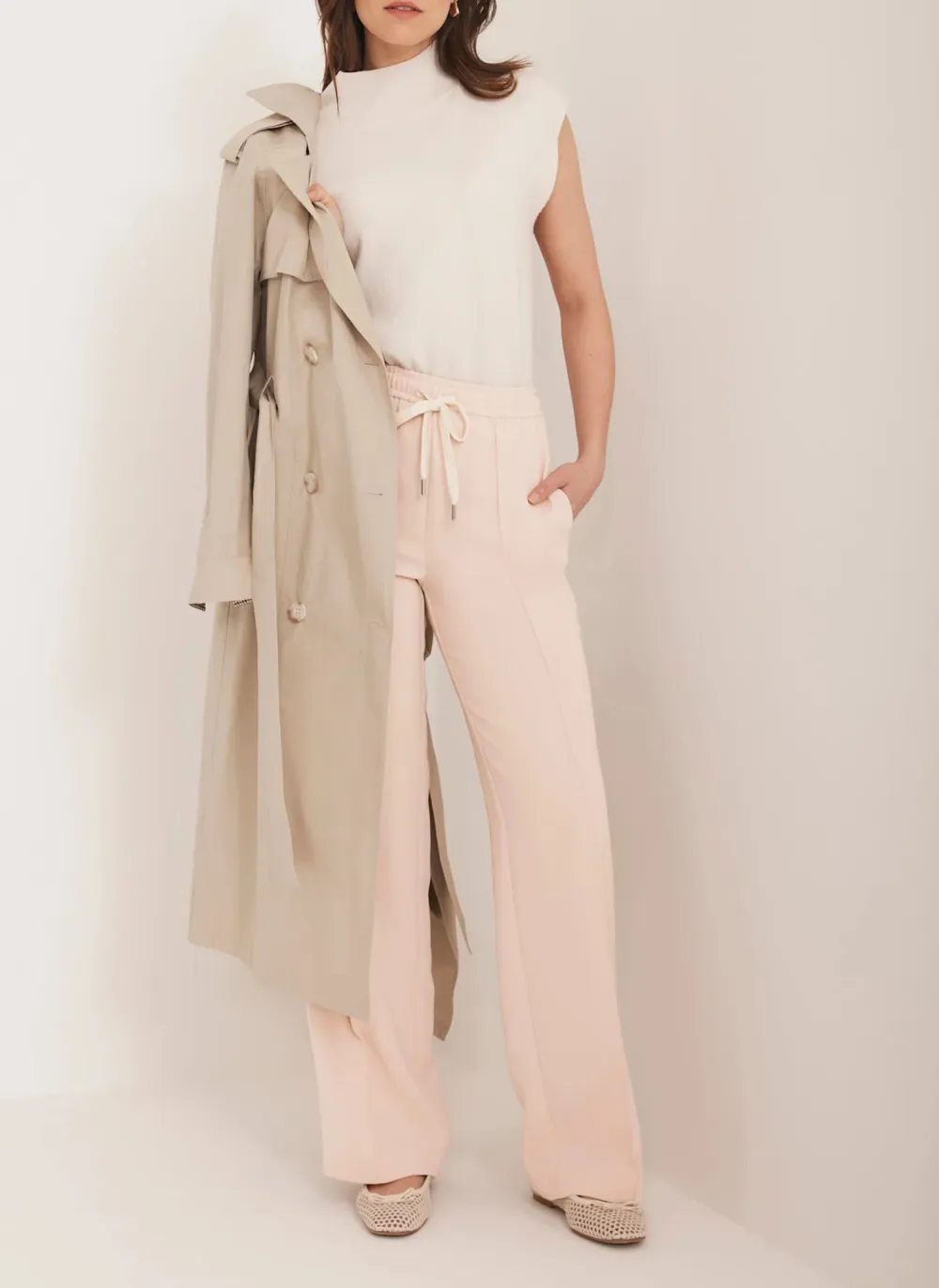 Casual Style Stripe Trousers