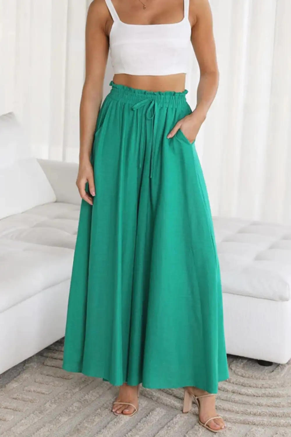 Easy Waist Wide Leg Pants
