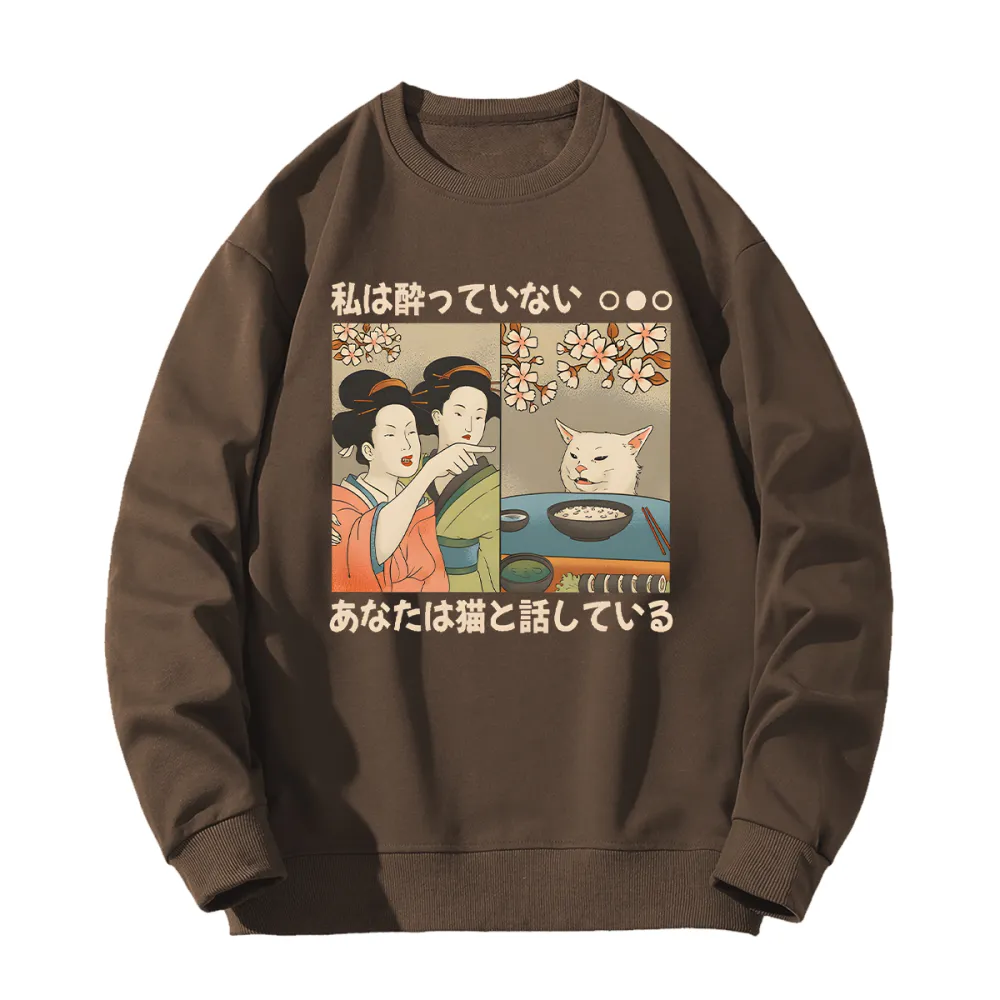 Women's Printed Round Neck Long Sleeve Sweatshirts