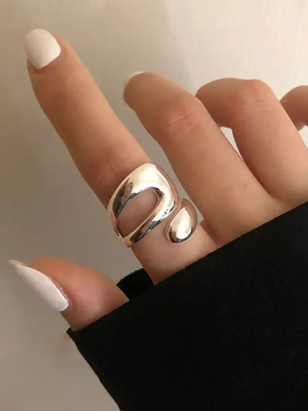 Geometric Cutout Urban Ring