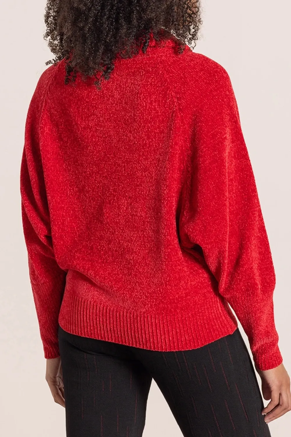 Cowl Neck Batwing Sleeve Jumper