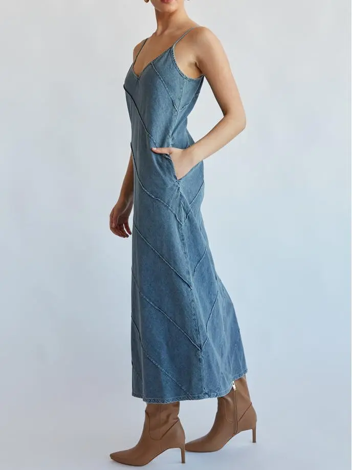 Denim Maxi Dress