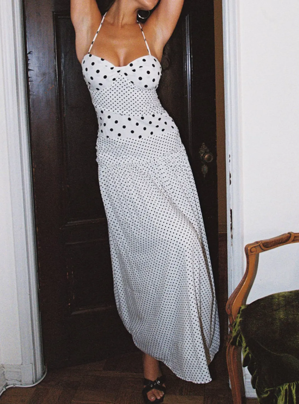 Modern Ceremony Halter Maxi Dress