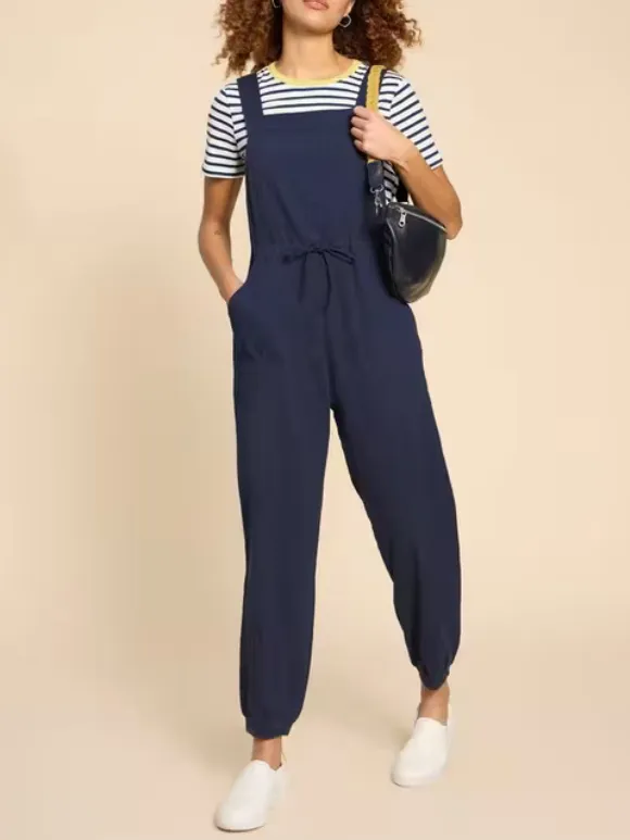 Casual Style Jersey Dungaree