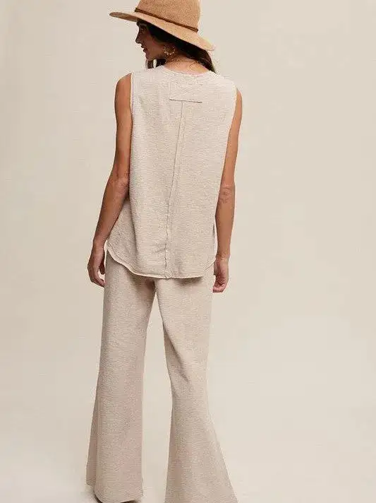 Living Softly, Dreaming Big Soft Knit Tank and Sweat Pant Set