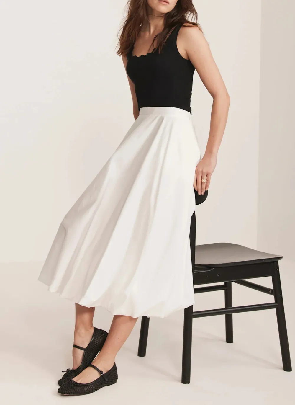 Casual Style Scallop Trim Vest