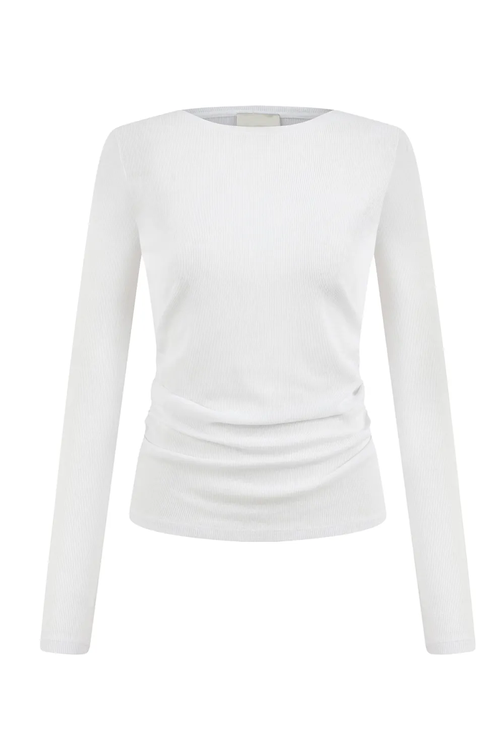 Long Sleeve Top-White