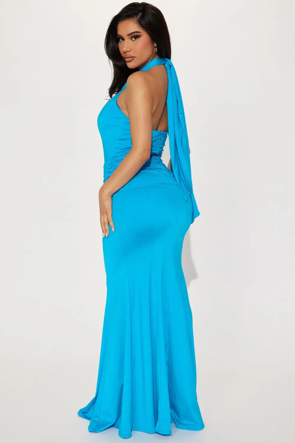 Shaya Halter Maxi Dress - Turquoise