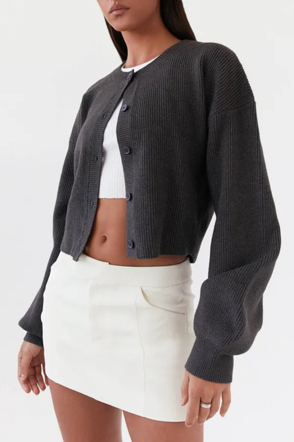 Long Sleeve Knit Cardigan