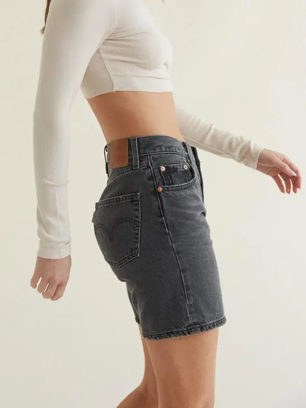 90s Shorts Black Worn