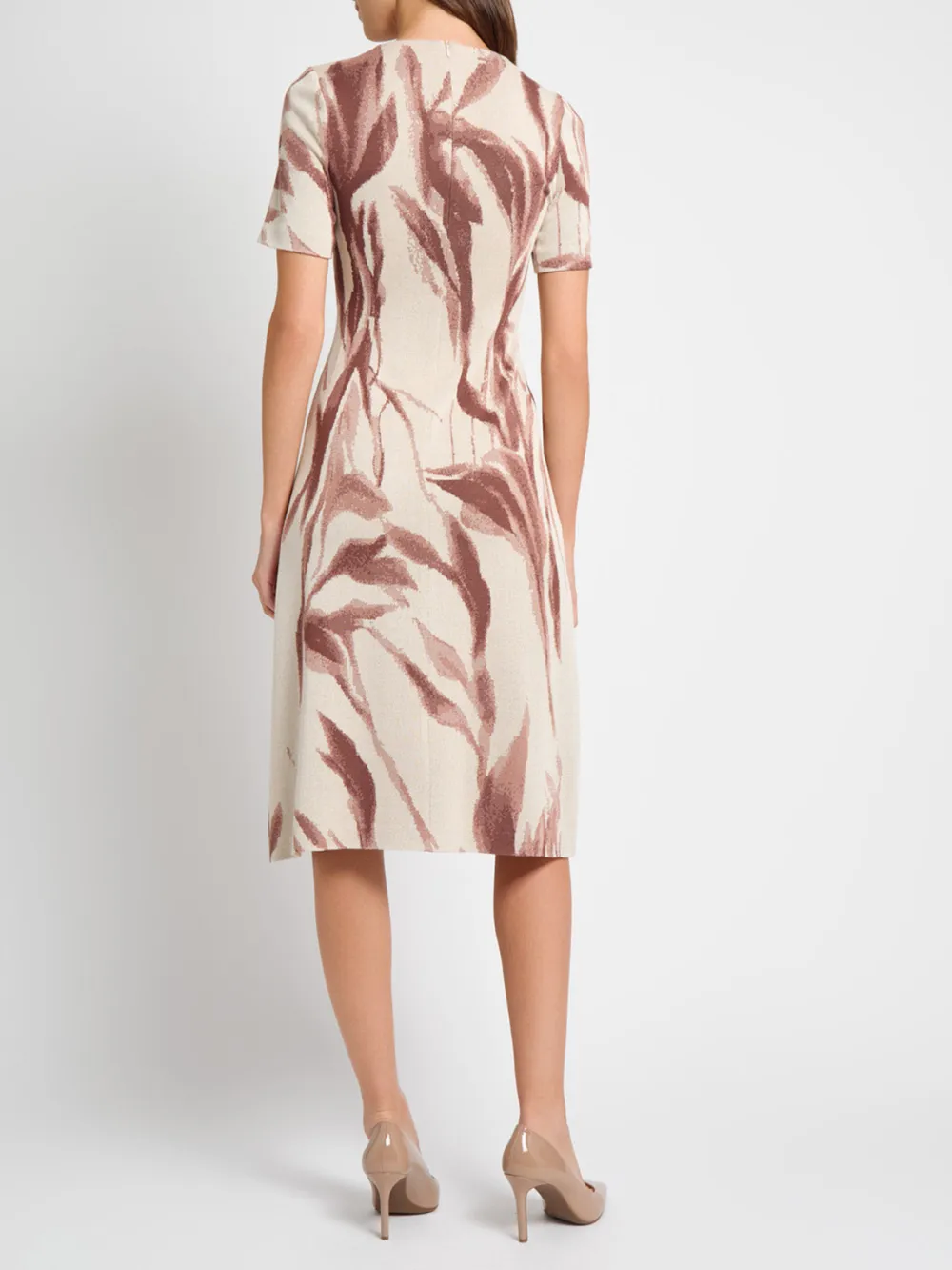Round Neck Short Sleeved Dress