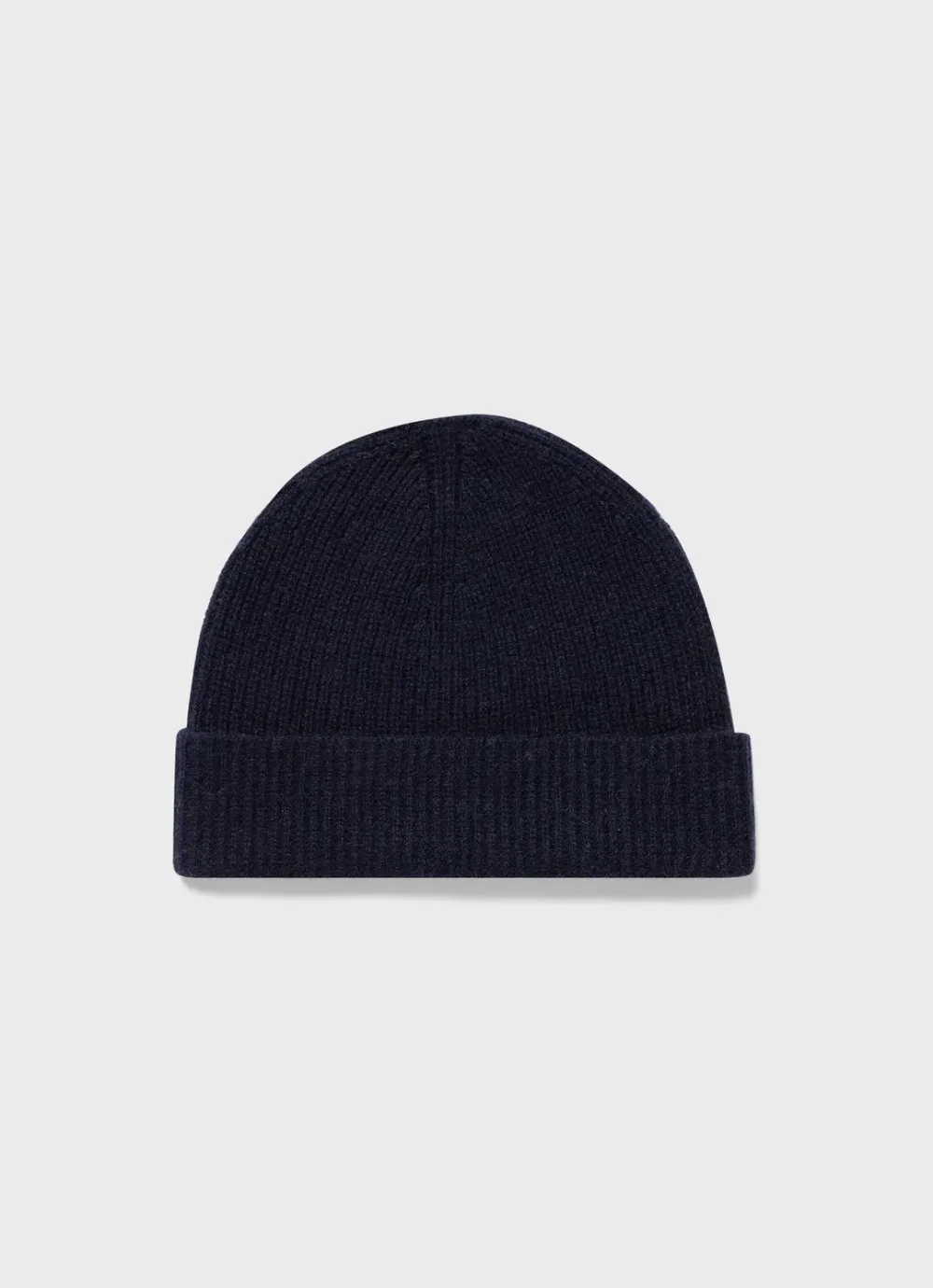 Cashmere Ribbed Hat - Blue