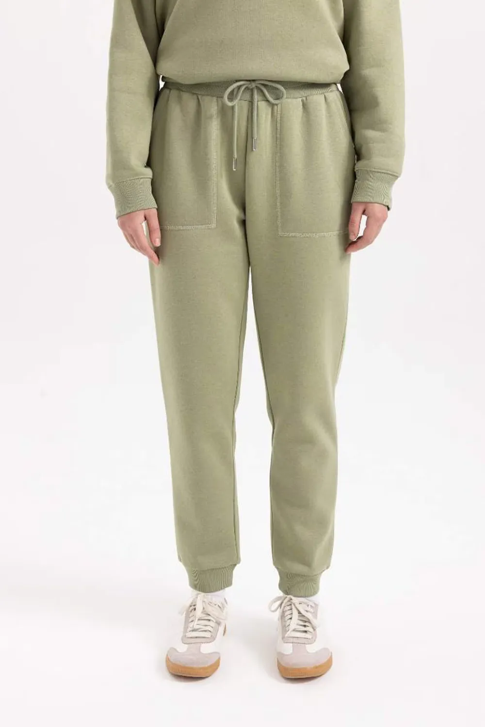 Thick Sweatshirt Fabric Trousers