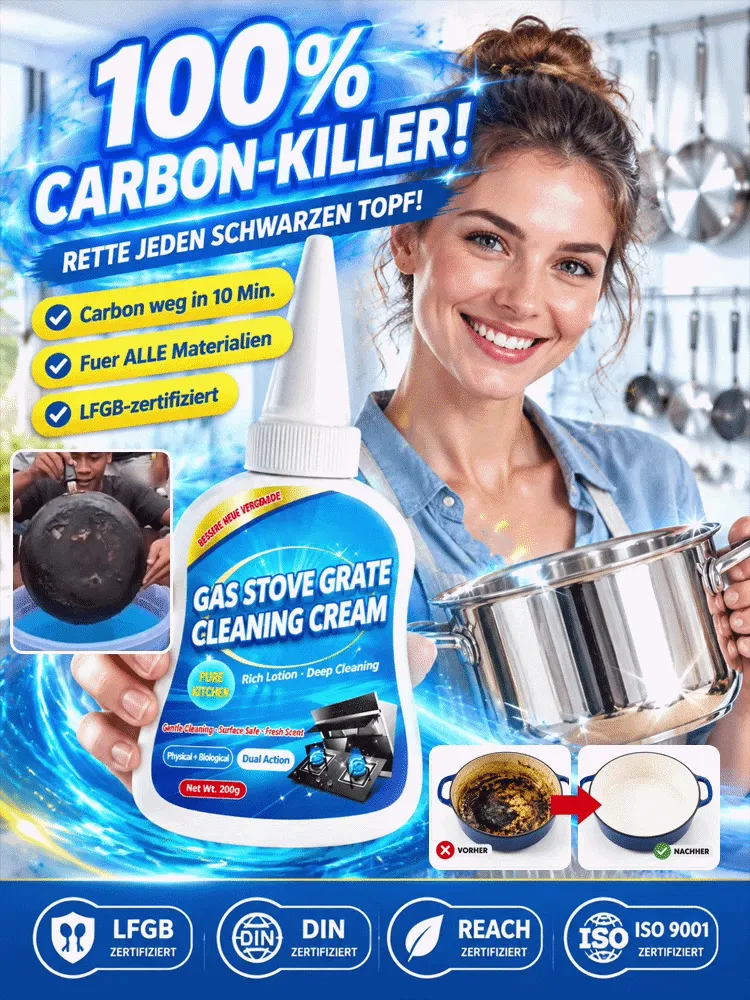 Gas Stove Grate Cleaning Cream, Heavy-Duty Grease Remover for Burner Racks, Rust & Scale Removal, Gentle Dissolving of Stubborn Oil Stains, Degreaser Cleaner