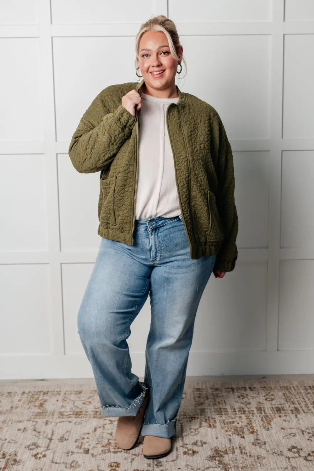 Jungle Explorer Quilted Zip-Up Jacket