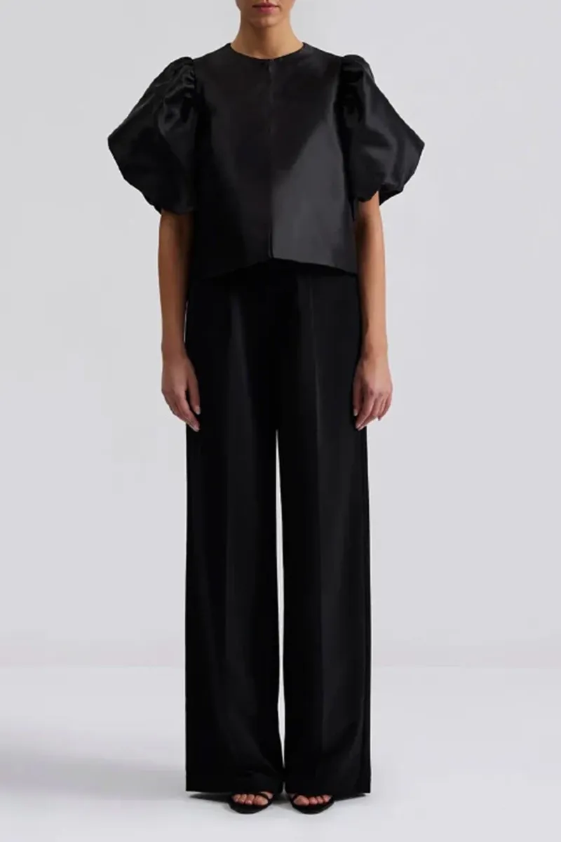 Cleo Pouf Sleeve Blouse
