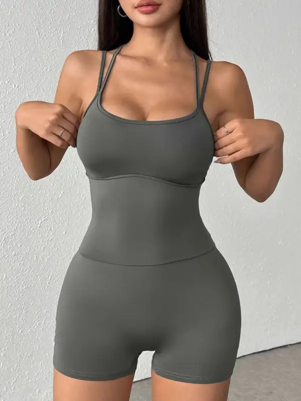 Strappy Active Romper