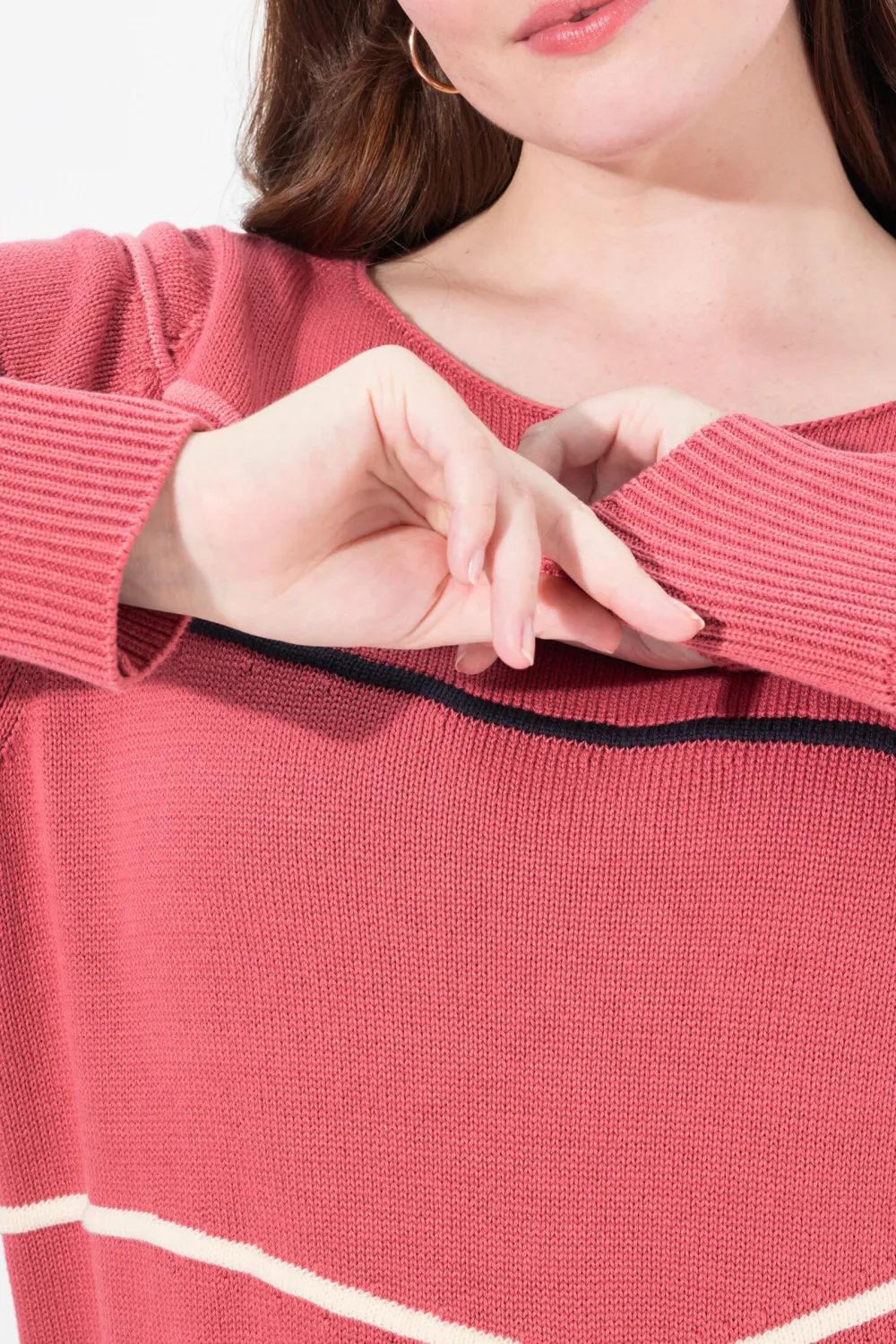 Collar Curled Sweater