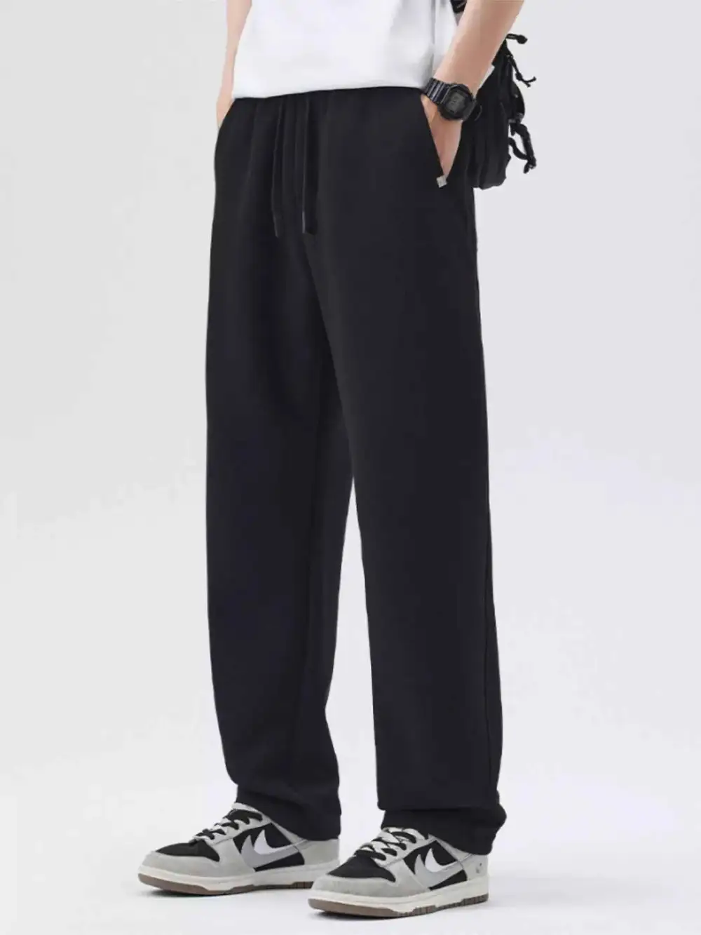 Everyday Casual Loose-Fit Drawstring Pants