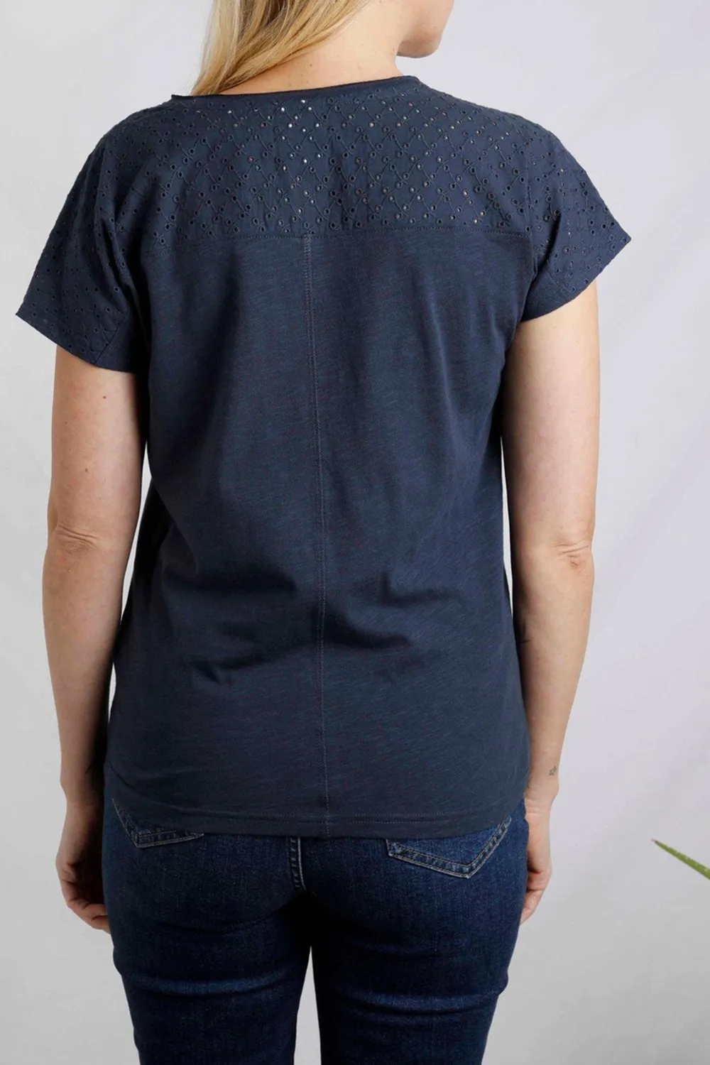 Women's Cotton Art Hollow Short Sleeves