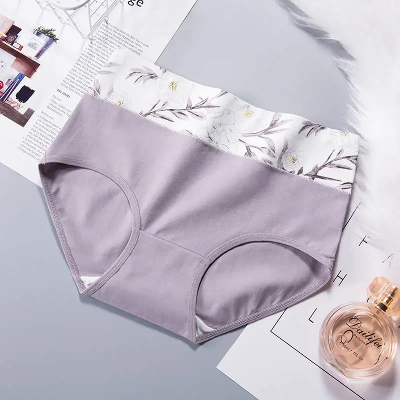 Plus Size High Waist Print Panty