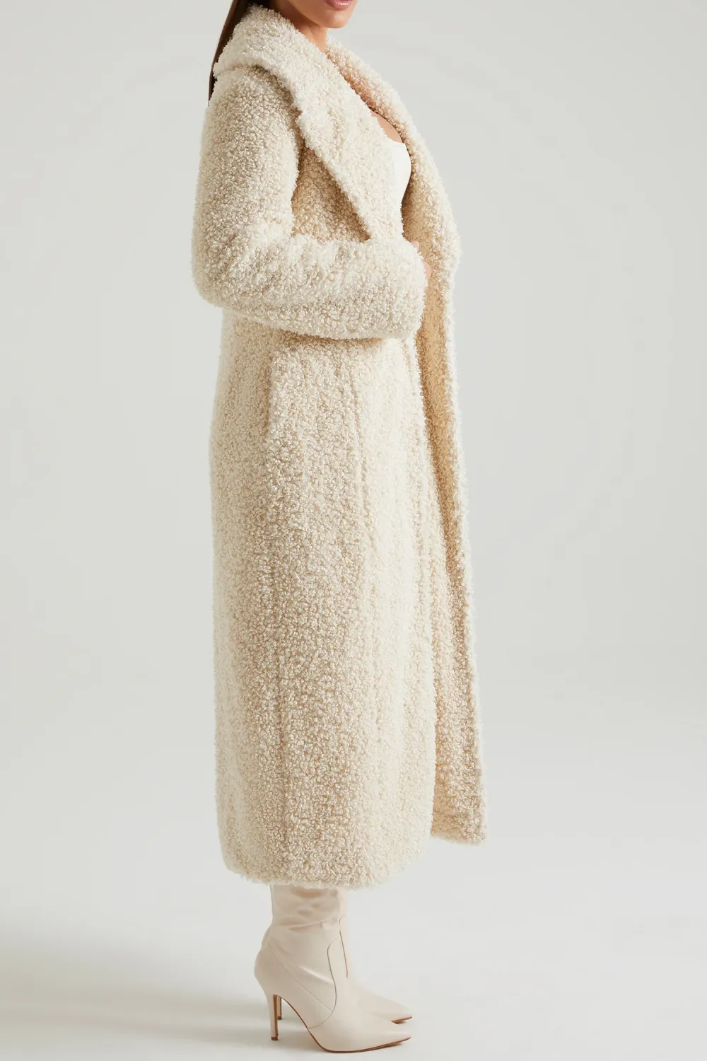 Constant Temperature Lambskin Long Warm Coat