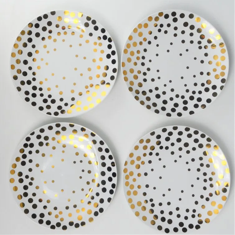 Echo 4 Piece Salad Accent Plate Set