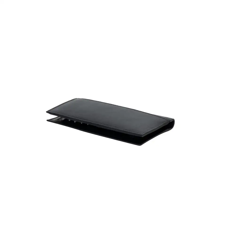 Long Checkbook Leather Wallet