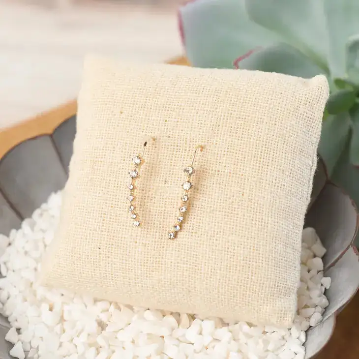Rhinestone Ear Climbers Jewelry