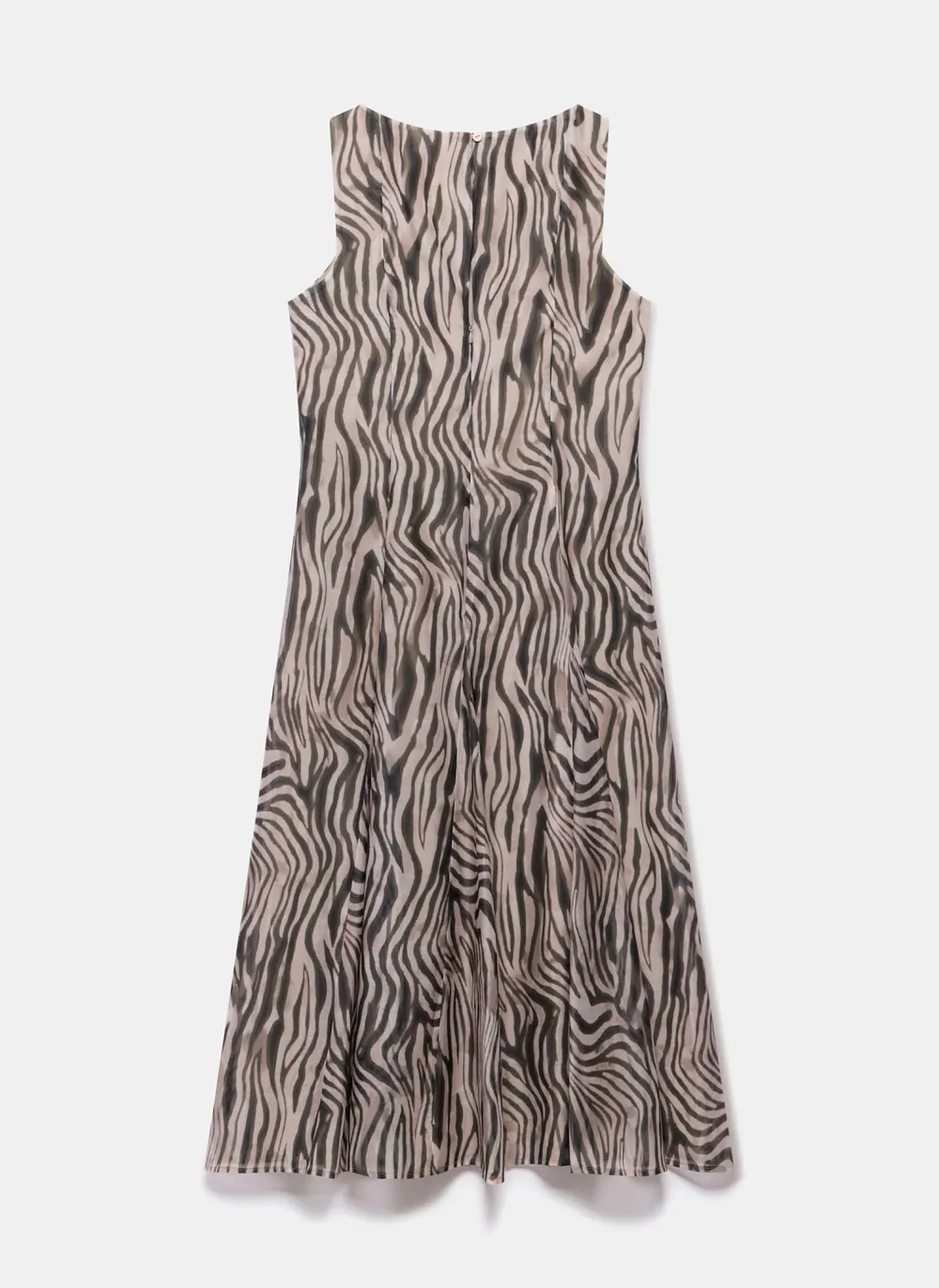 Casual Style Zebra Print Maxi Dress