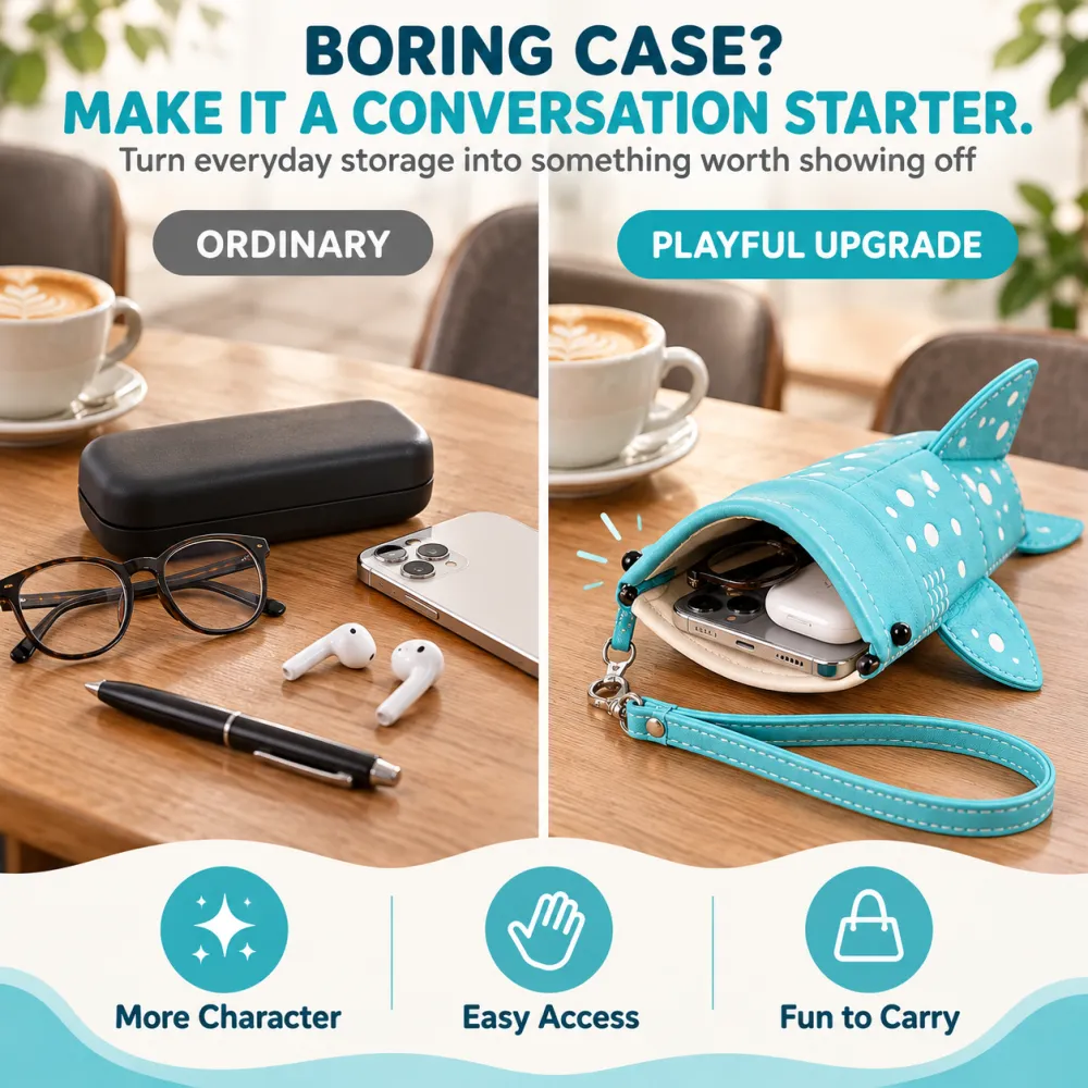 Shark shaped storage bag