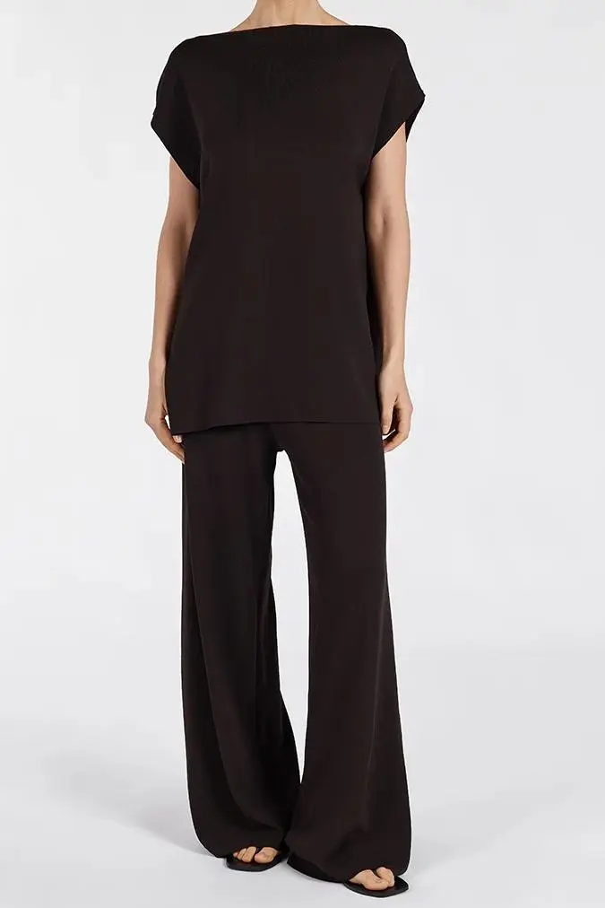 BITTER CHOC KNIT PANT