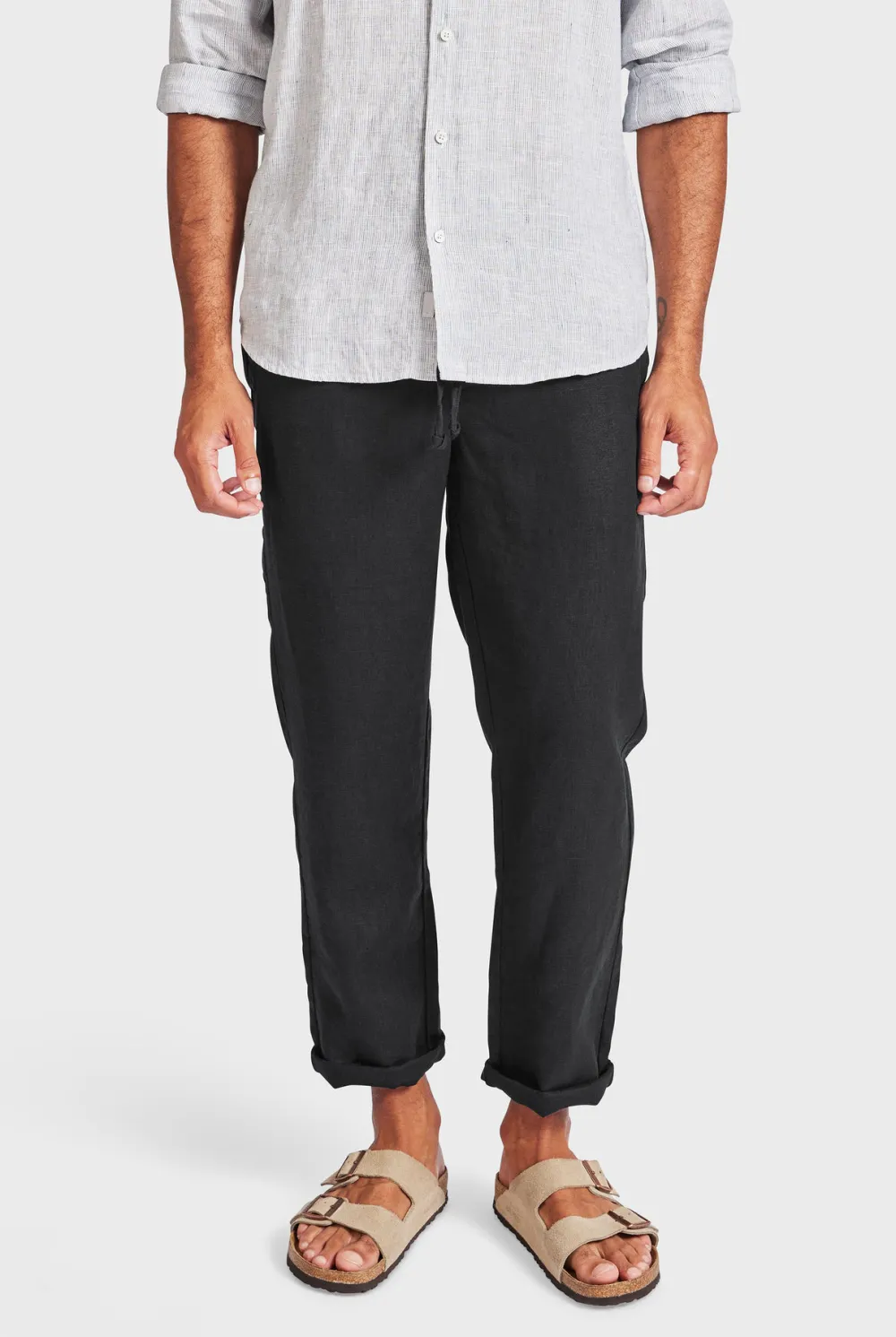 Riviera Linen Pant-black