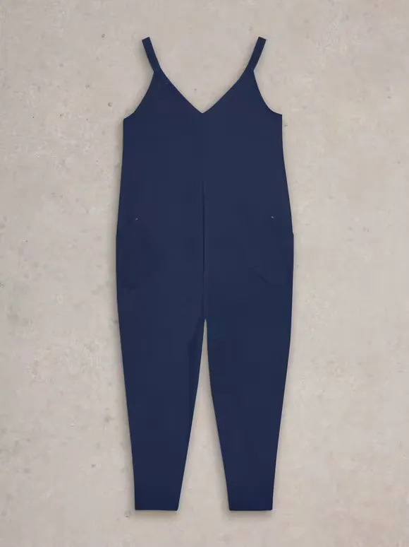 Jersey V Neck Jumpsuit