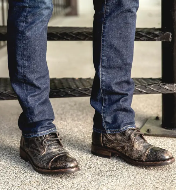 Back Zip Welted Rugged Heritage Ankle Boots