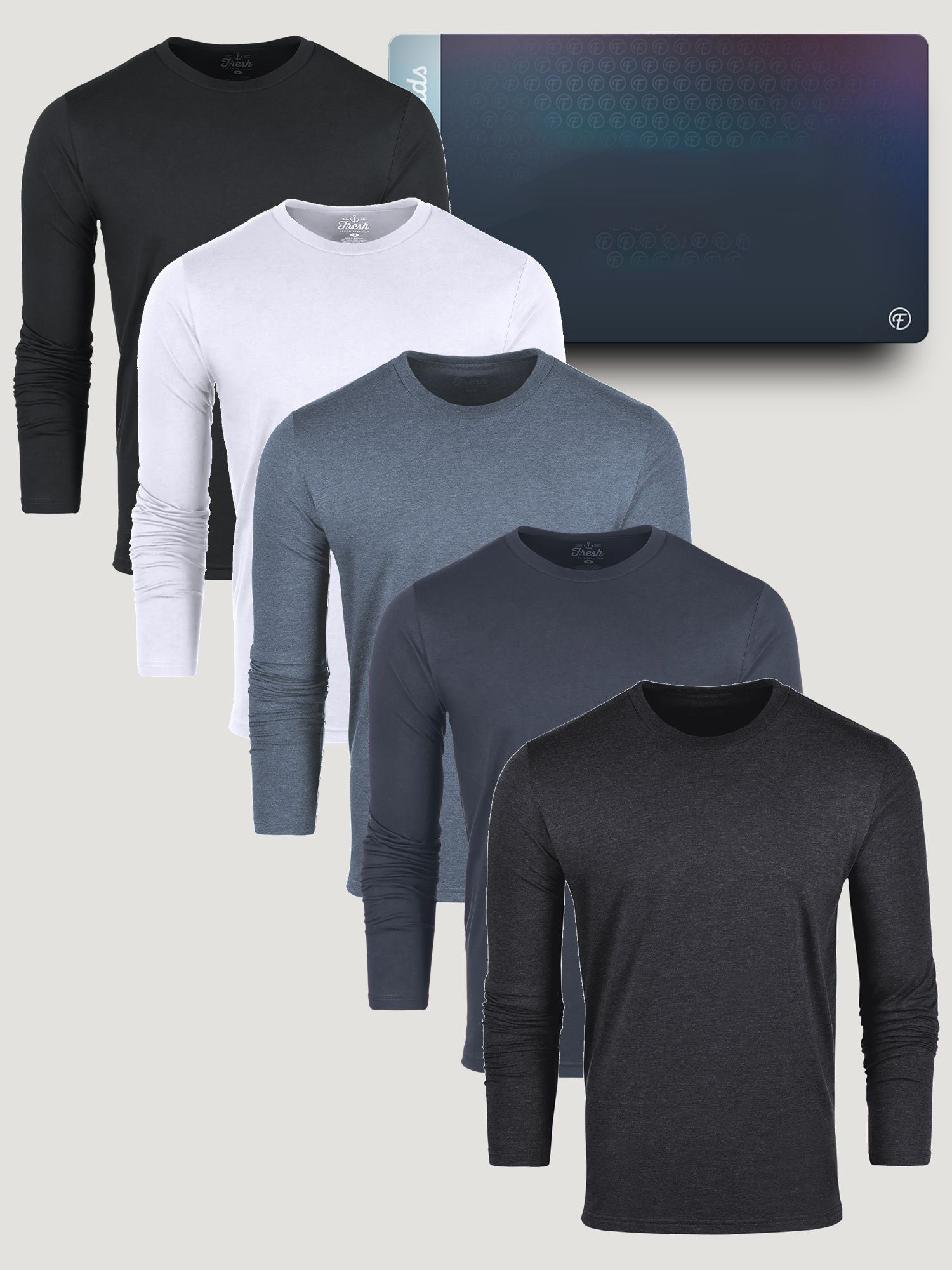 Long Sleeve Crew Member 5-Pack