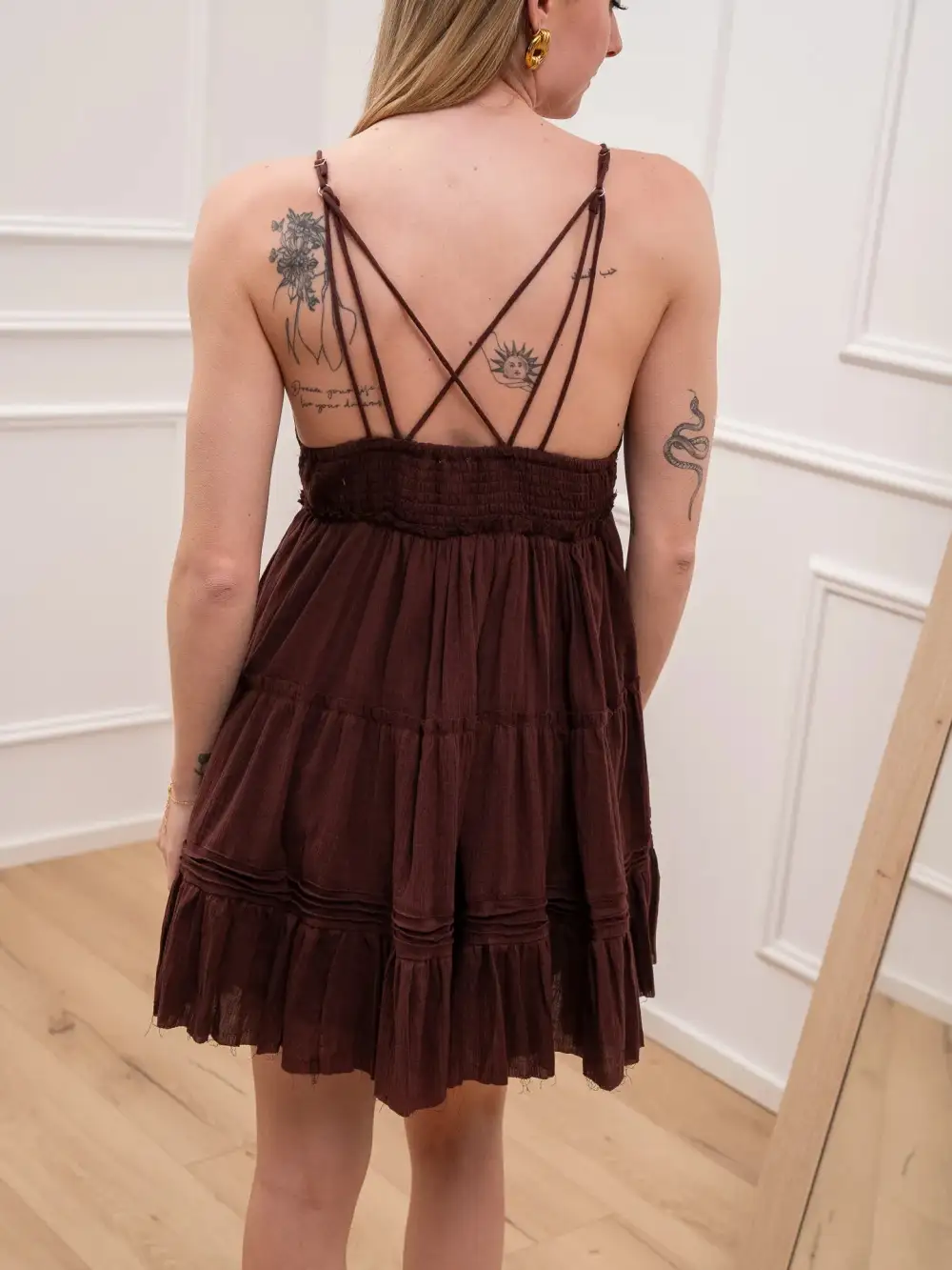 Mini Tiered Cotton Dress