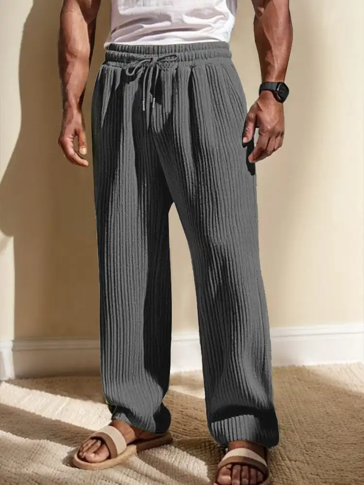Refined Linen Blend Pants