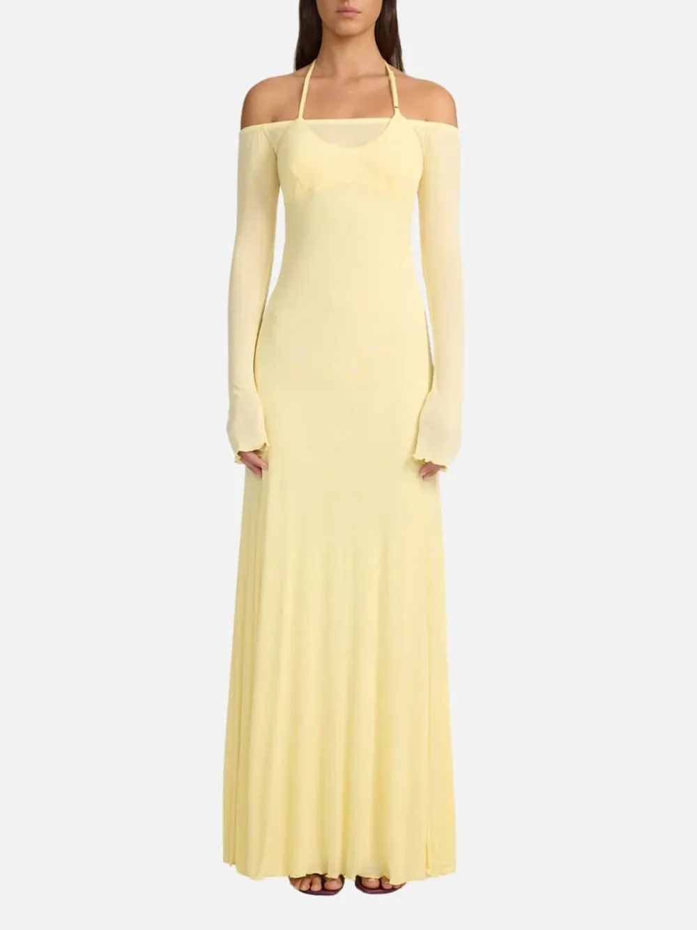 Off Shoulder Long Sleeve Dress