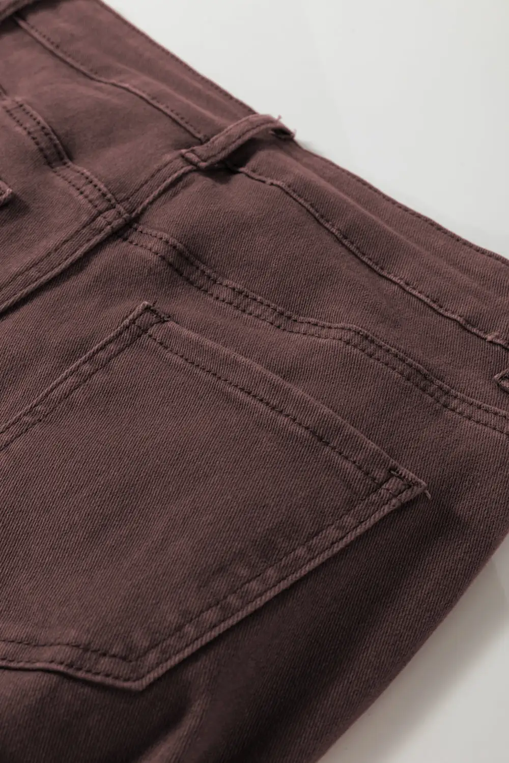 Loose High Waist Straight Solid Jeans