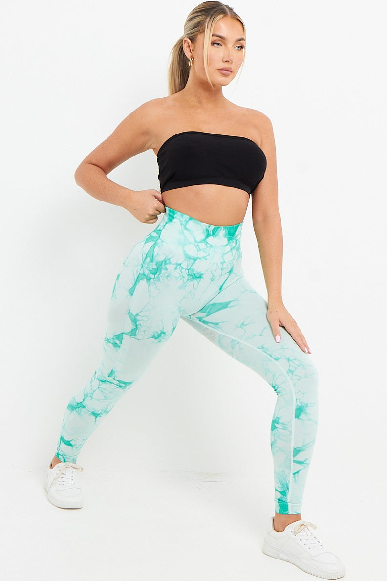 Tie Dye Print Bum Sculpt Leggings - Cecilia