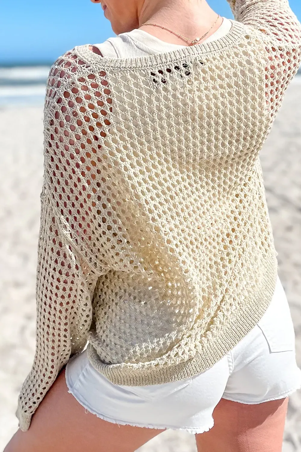 Hollow Resort Style Sweater