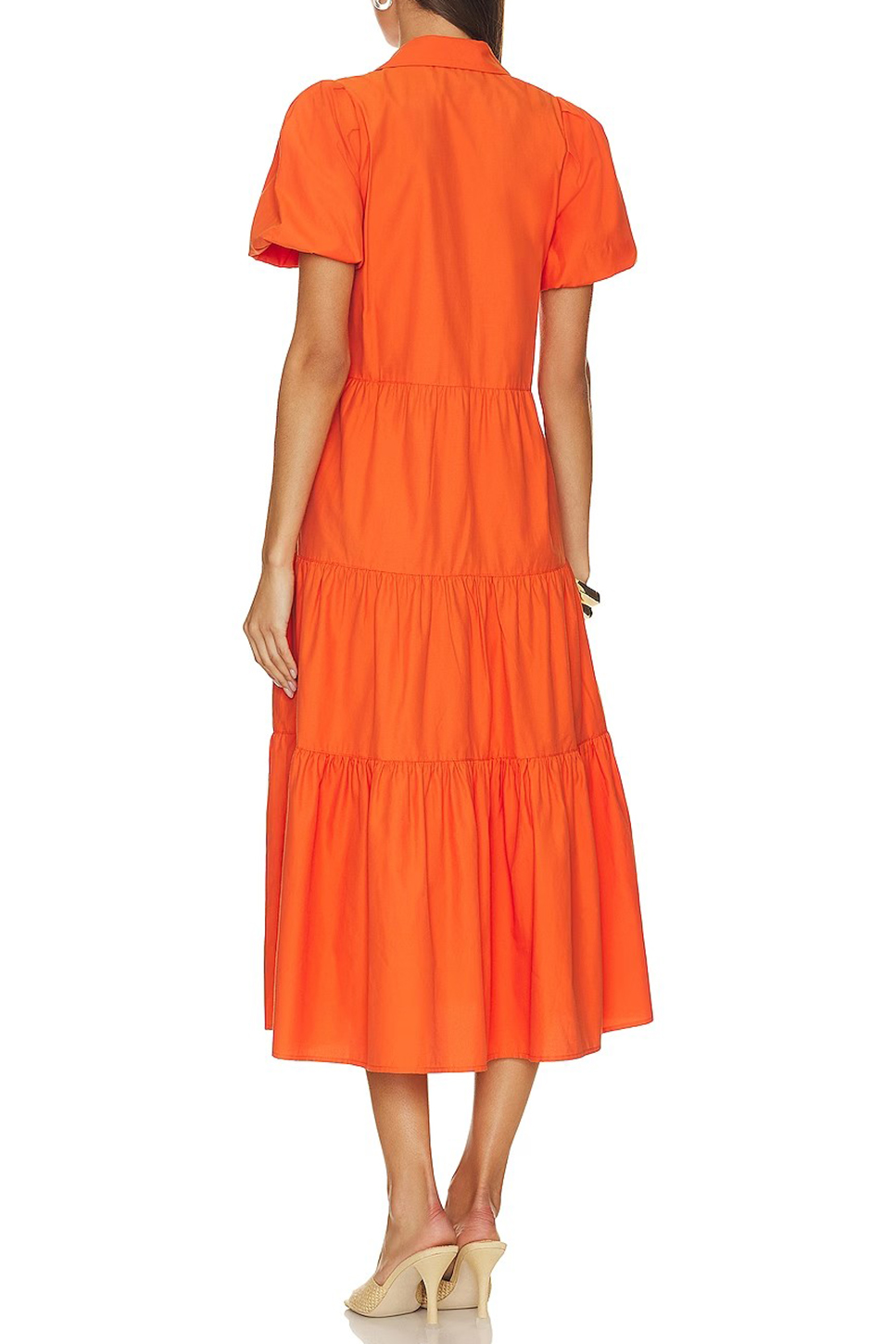 Orange Midi Dress