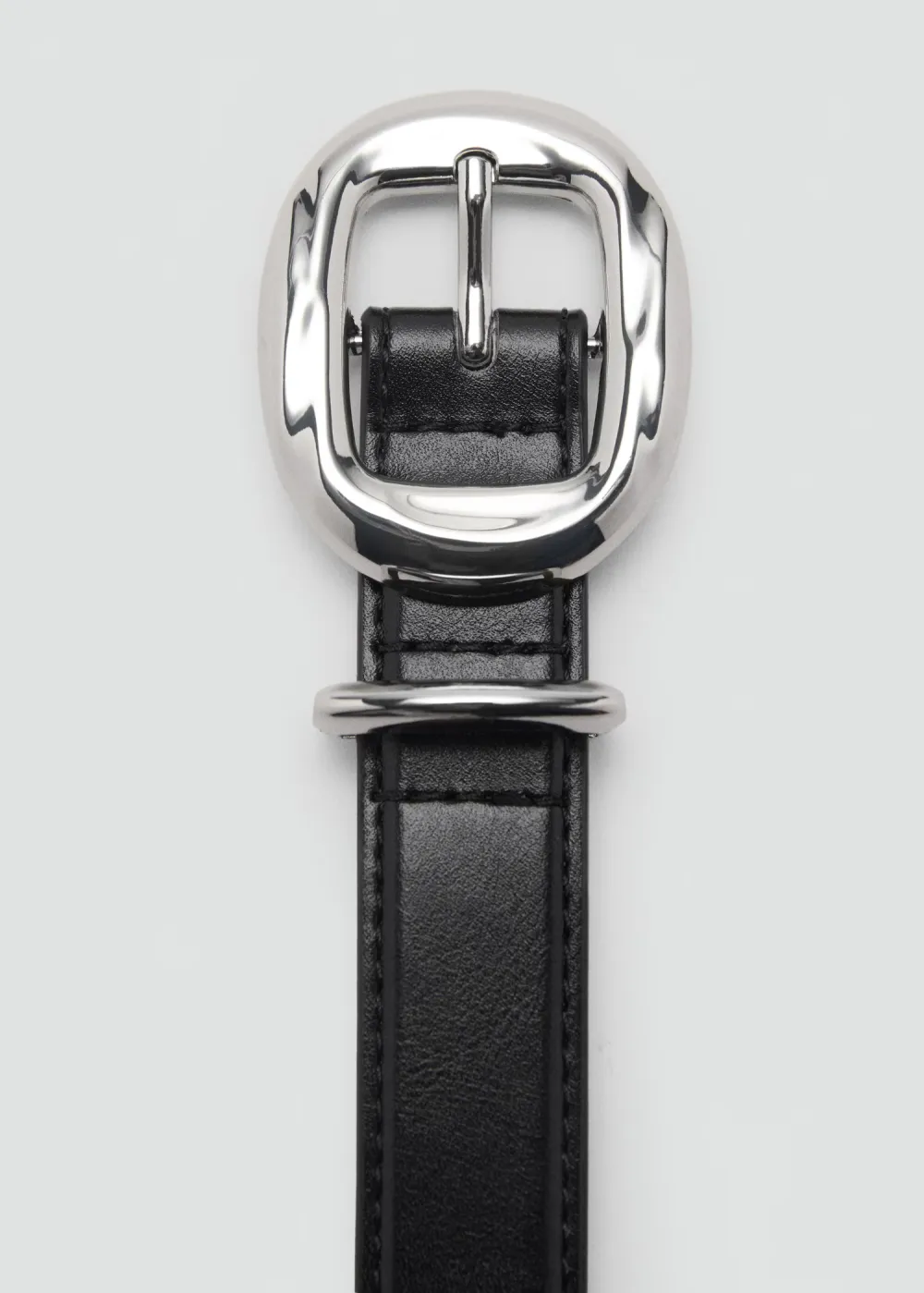Casual Style Plain Rounded  Buckle Belts