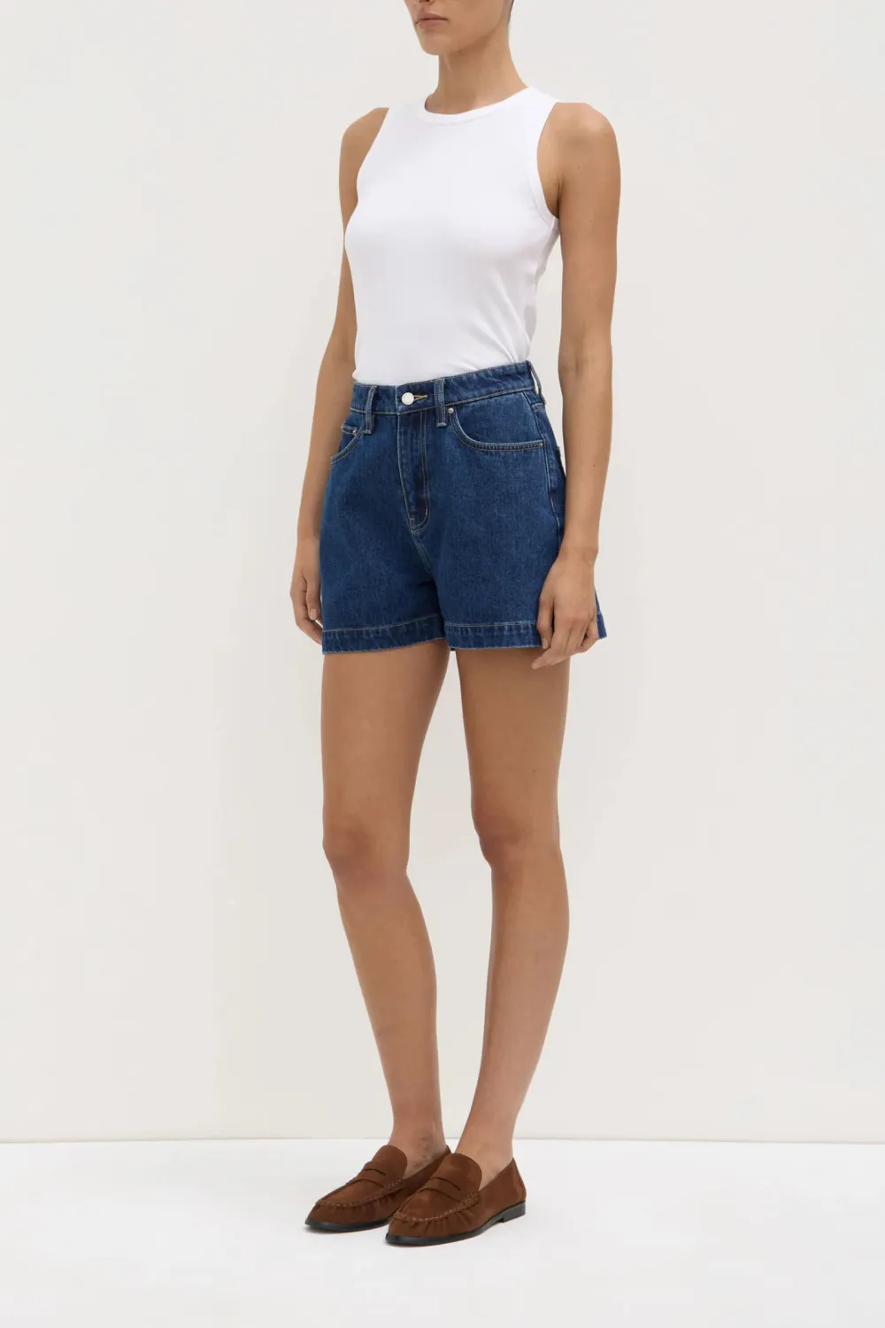 High Waisted Denim Shorts