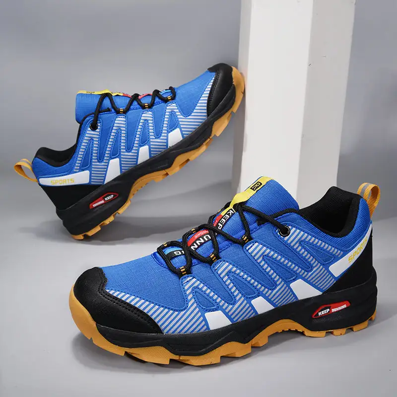 Men’s Comfortable Mixed-Material Walking Shoes – Breathable Lace-Up Sneakers, Wide Toe Box, Arch Support & Cushioned Sole for Everyday Wear, Work & Travel