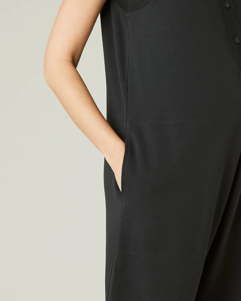 COTTON JERSEY JUMPSUIT
