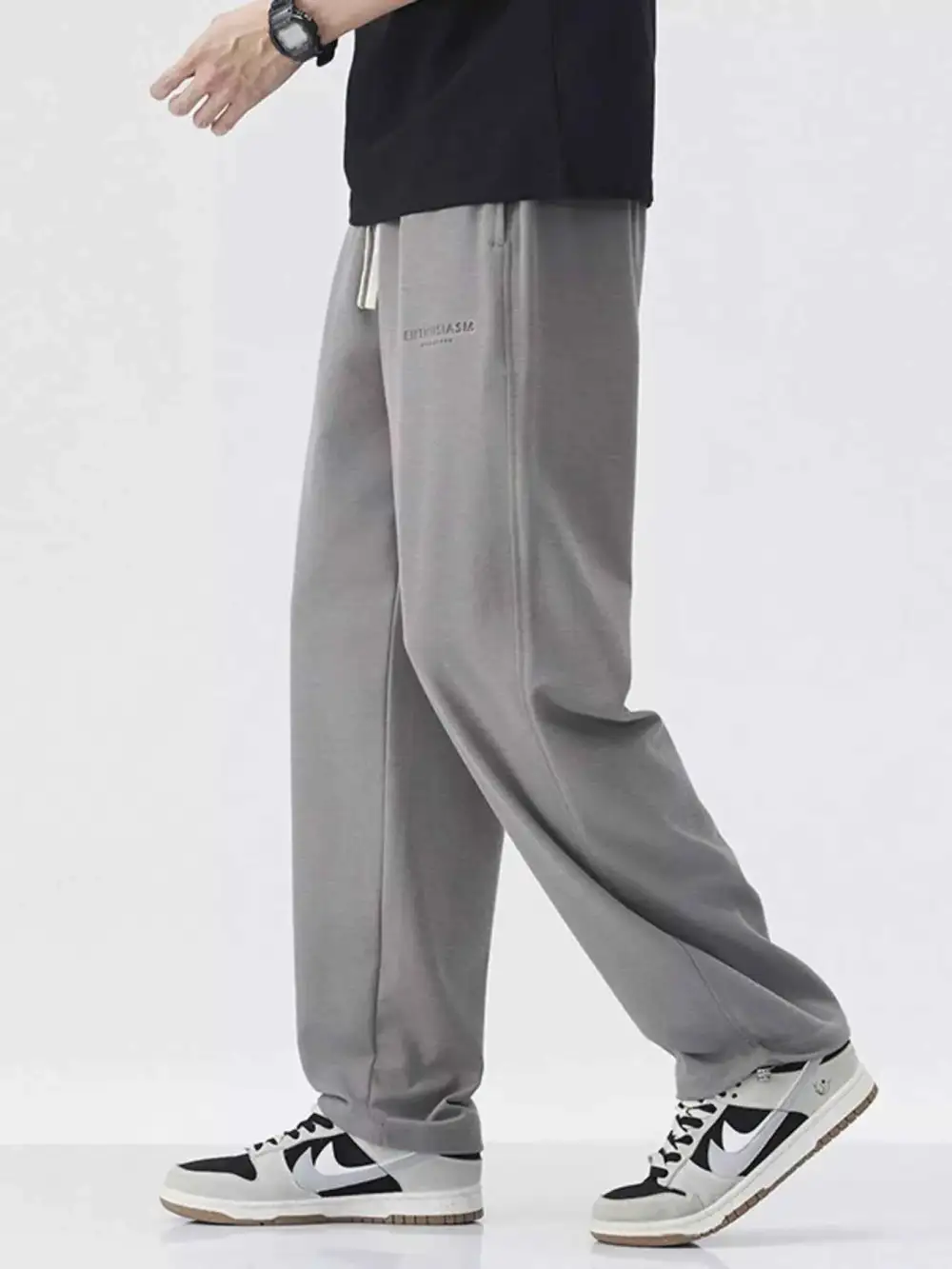 Drawstring Relaxed Fit Casual Pants
